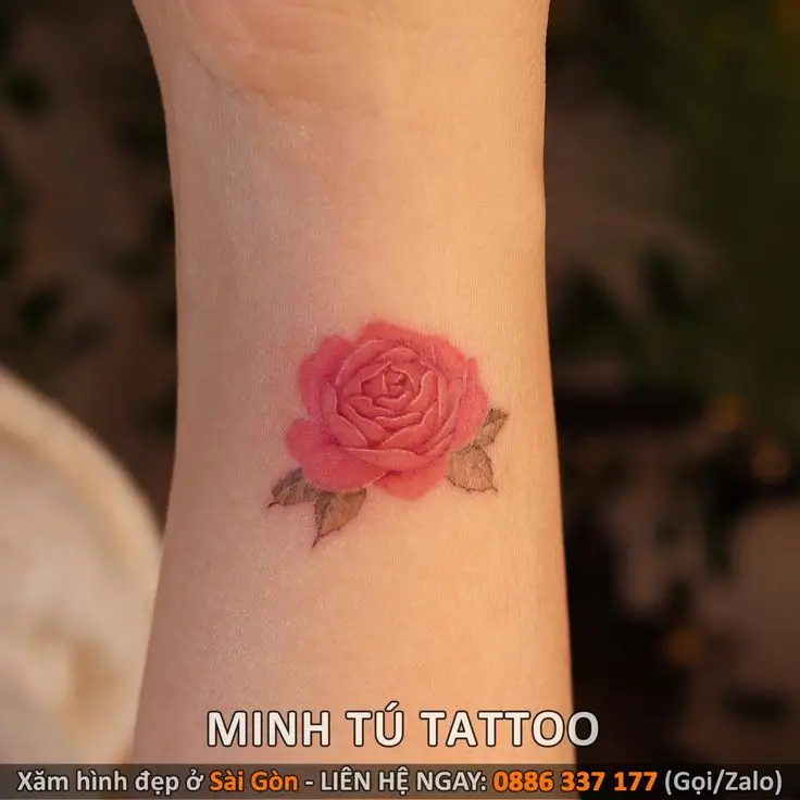 Hình Xăm Hoa Hồng Đẹp ở Tay Nữ 63