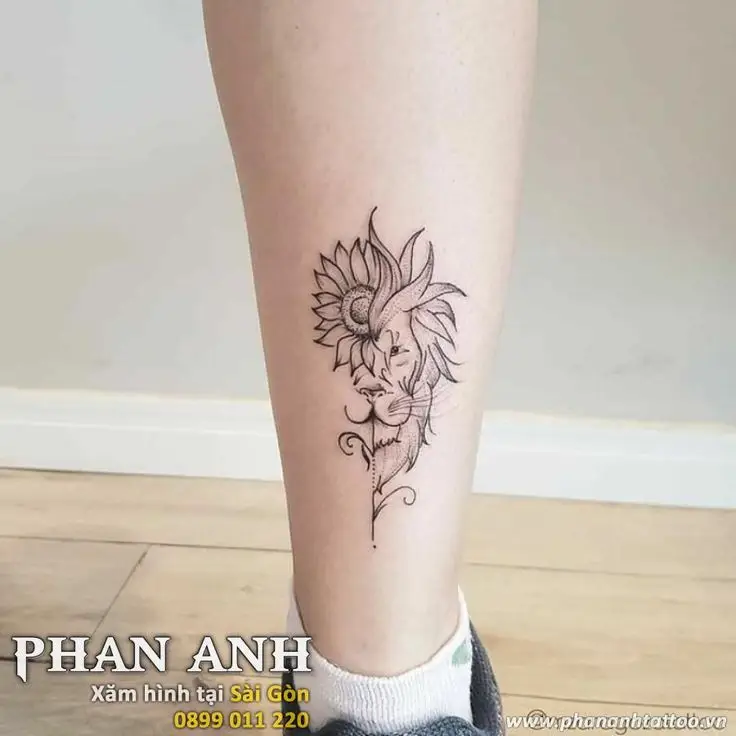 Hình xăm hoa ở chân cho nữ: Nét đẹp dịu dàng 3
