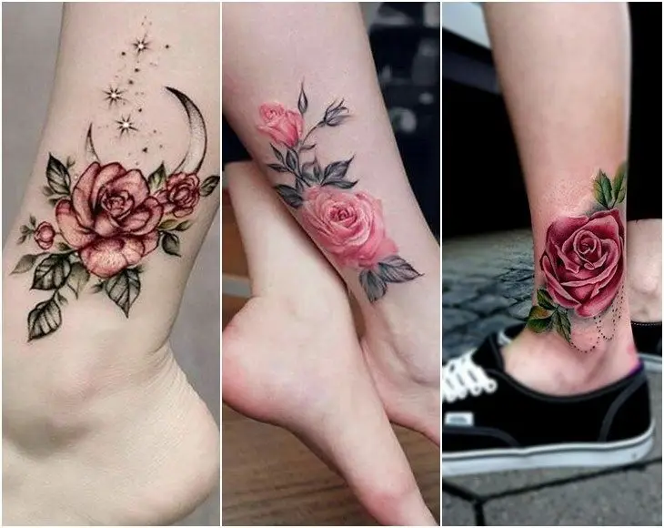 Hình xăm hoa ở chân cho nữ: Nét đẹp dịu dàng 36