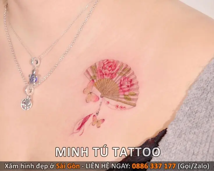 Hình Xăm Hoa Ở Ngực Cho Nữ - Tìm Kiếm Những Mẫu Xinh Xắn 11