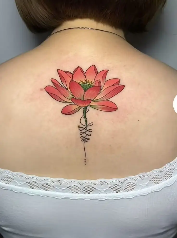 Hình xăm hoa sen mini đẹp: 50 mẫu hình xăm nhẹ nhàng 33