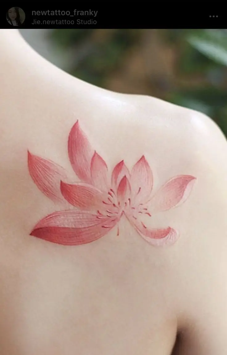 Hình xăm hoa sen mini đẹp: 50 mẫu hình xăm nhẹ nhàng 50