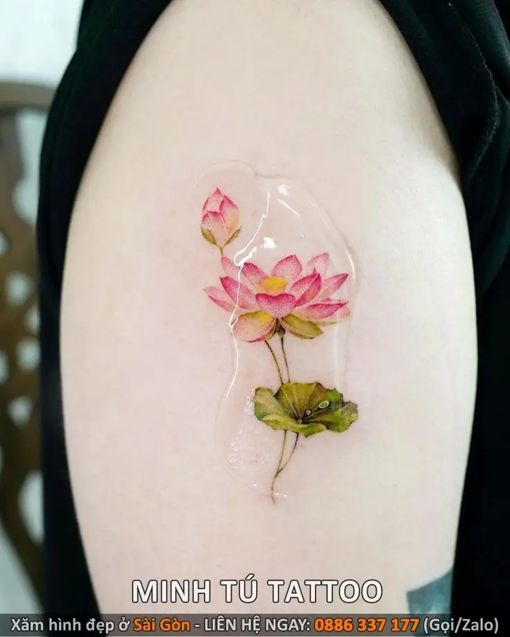 Khám Phá Hình Xăm Hoa Sen Ở Tay - Ý Nghĩa Và Thiết Kế 3