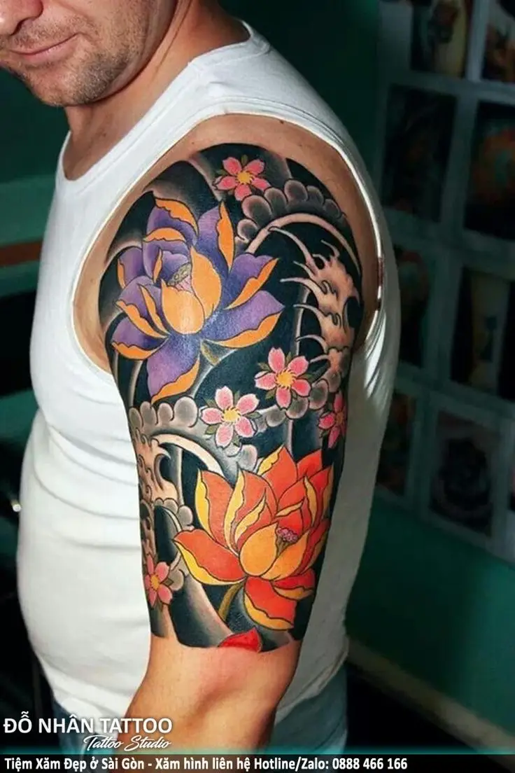 Khám Phá Hình Xăm Hoa Sen Ở Tay - Ý Nghĩa Và Thiết Kế 34