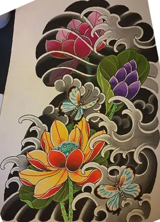 Khám Phá Hình Xăm Hoa Sen Ở Tay - Ý Nghĩa Và Thiết Kế 38