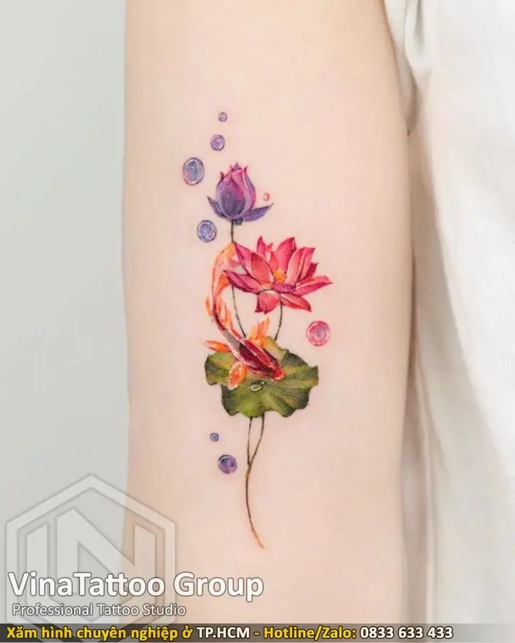 Khám Phá Hình Xăm Hoa Sen Ở Tay - Ý Nghĩa Và Thiết Kế 48
