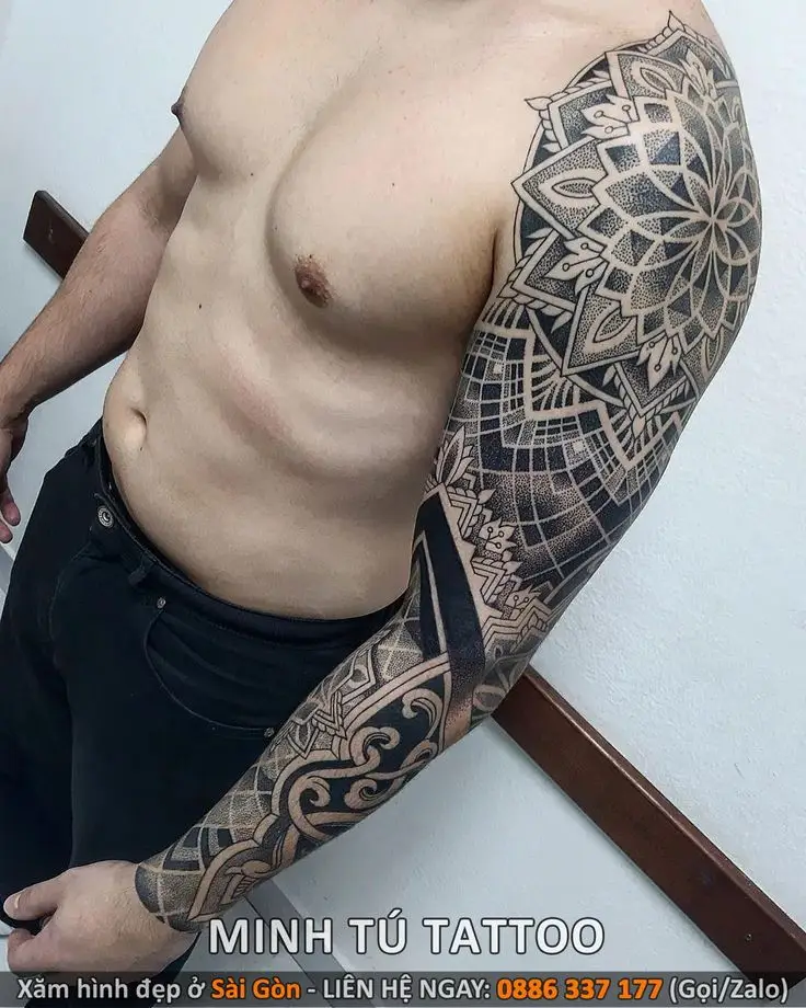 Khám Phá Hình Xăm Hoa Văn Full Tay Độc Đáo 27