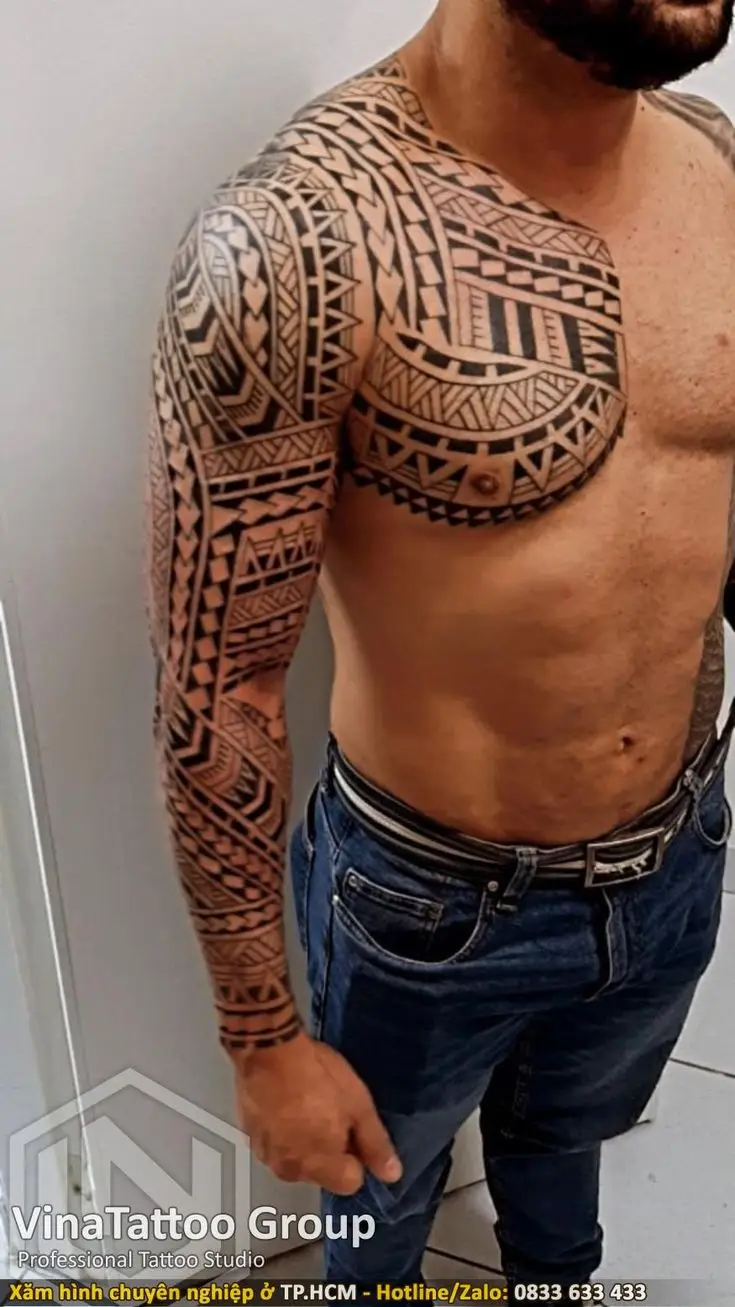 Khám Phá Hình Xăm Hoa Văn Full Tay Độc Đáo 30