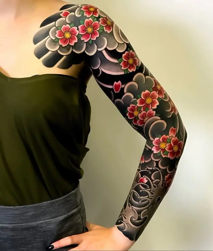 Khám Phá Hình Xăm Hoa Văn Full Tay Độc Đáo 58