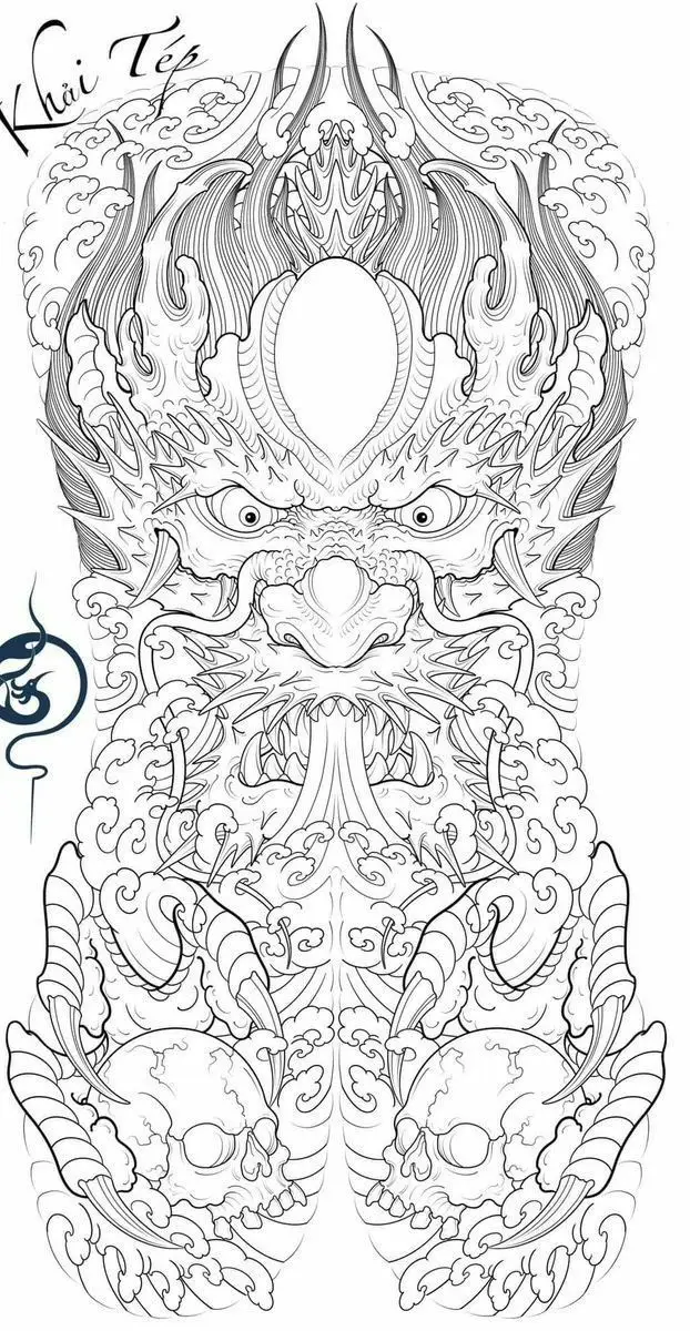 Hình xăm khung lưng đẹp: Lựa chọn hoàn hảo cho bạn 27