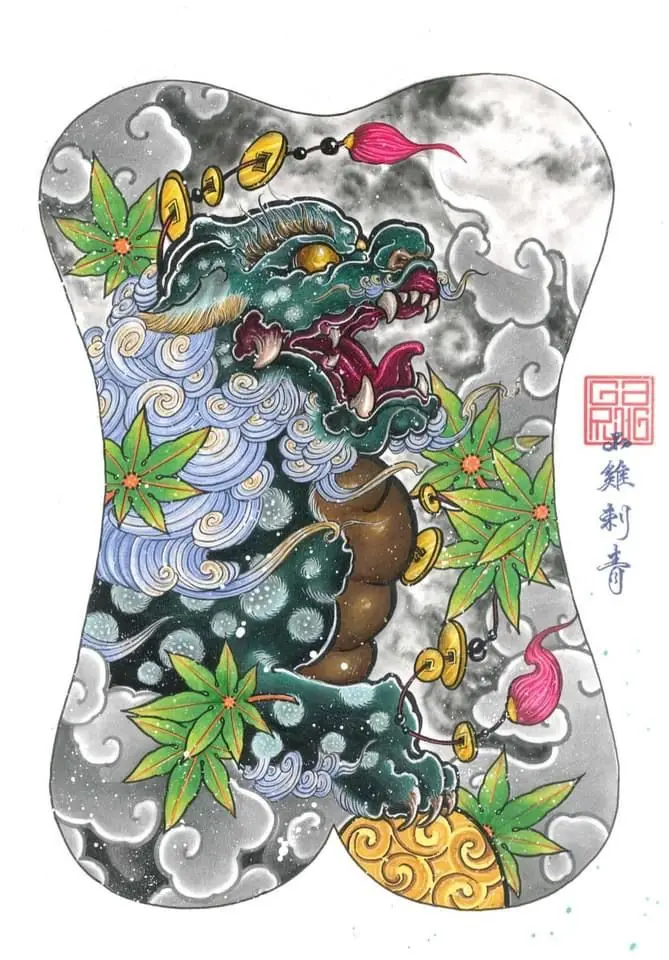 Những Hình Xăm Kỳ Lân Kín Lưng Đẹp Nhất Dành Cho Bạn 15