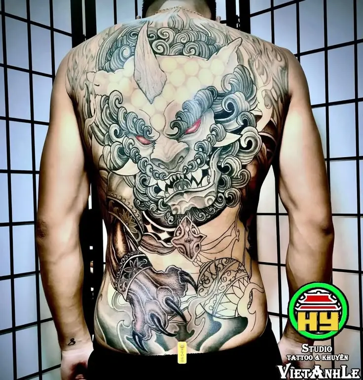 Những Hình Xăm Kỳ Lân Kín Lưng Đẹp Nhất Dành Cho Bạn 46