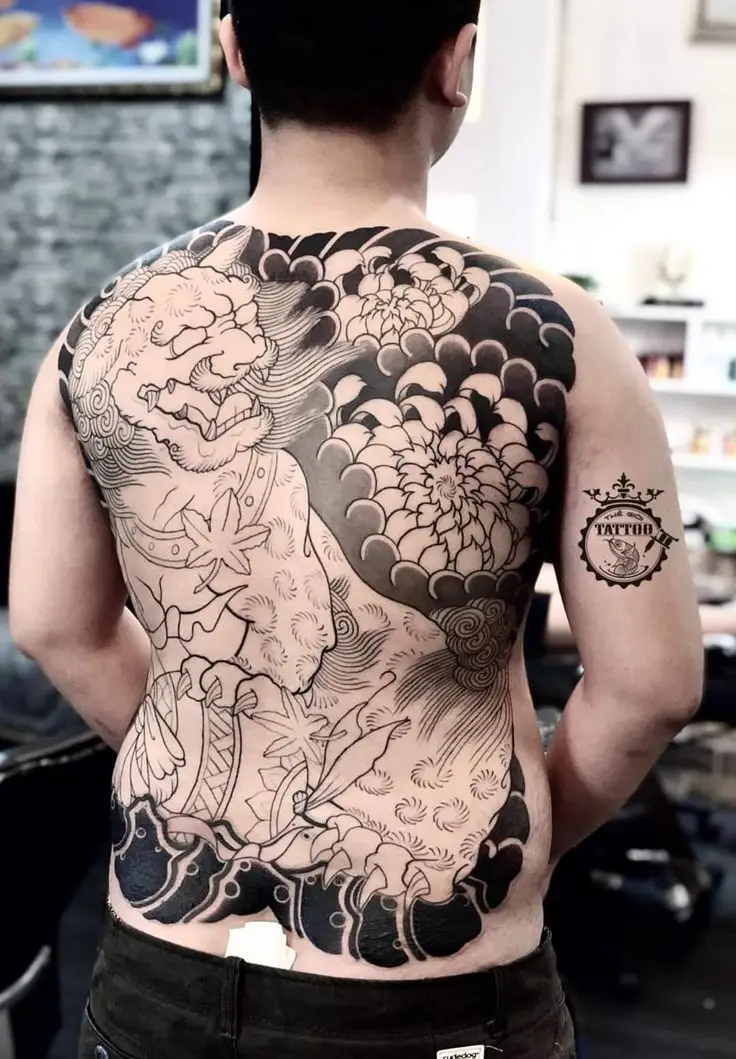 Những Hình Xăm Kỳ Lân Kín Lưng Đẹp Nhất Dành Cho Bạn 49
