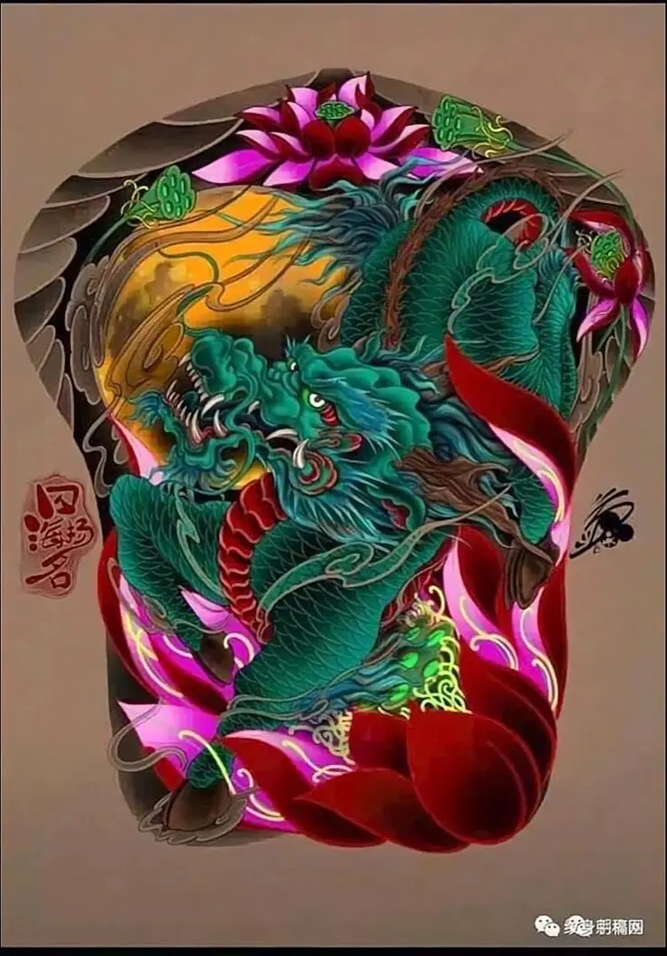 Những Hình Xăm Kỳ Lân Kín Lưng Đẹp Nhất Dành Cho Bạn 55