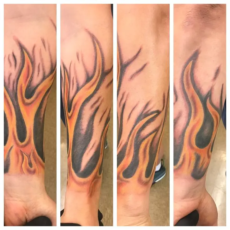 20 Hình Xăm Lửa Cánh Tay Đẹp Mê Hồn 14