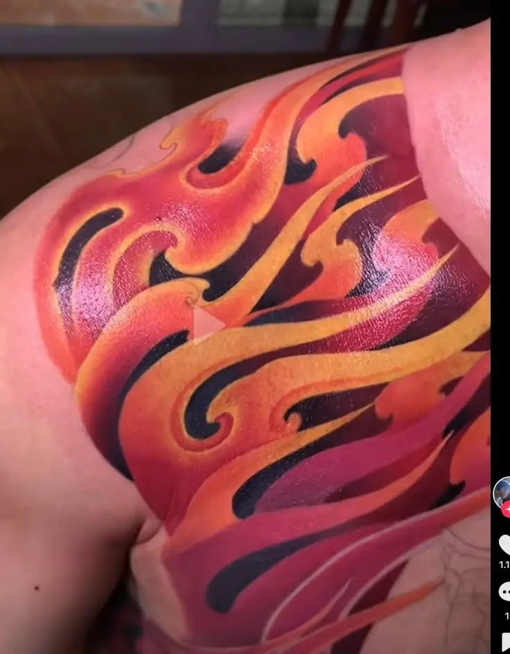 20 Hình Xăm Lửa Cánh Tay Đẹp Mê Hồn 56