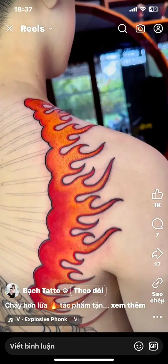 20 Hình Xăm Lửa Cánh Tay Đẹp Mê Hồn 64