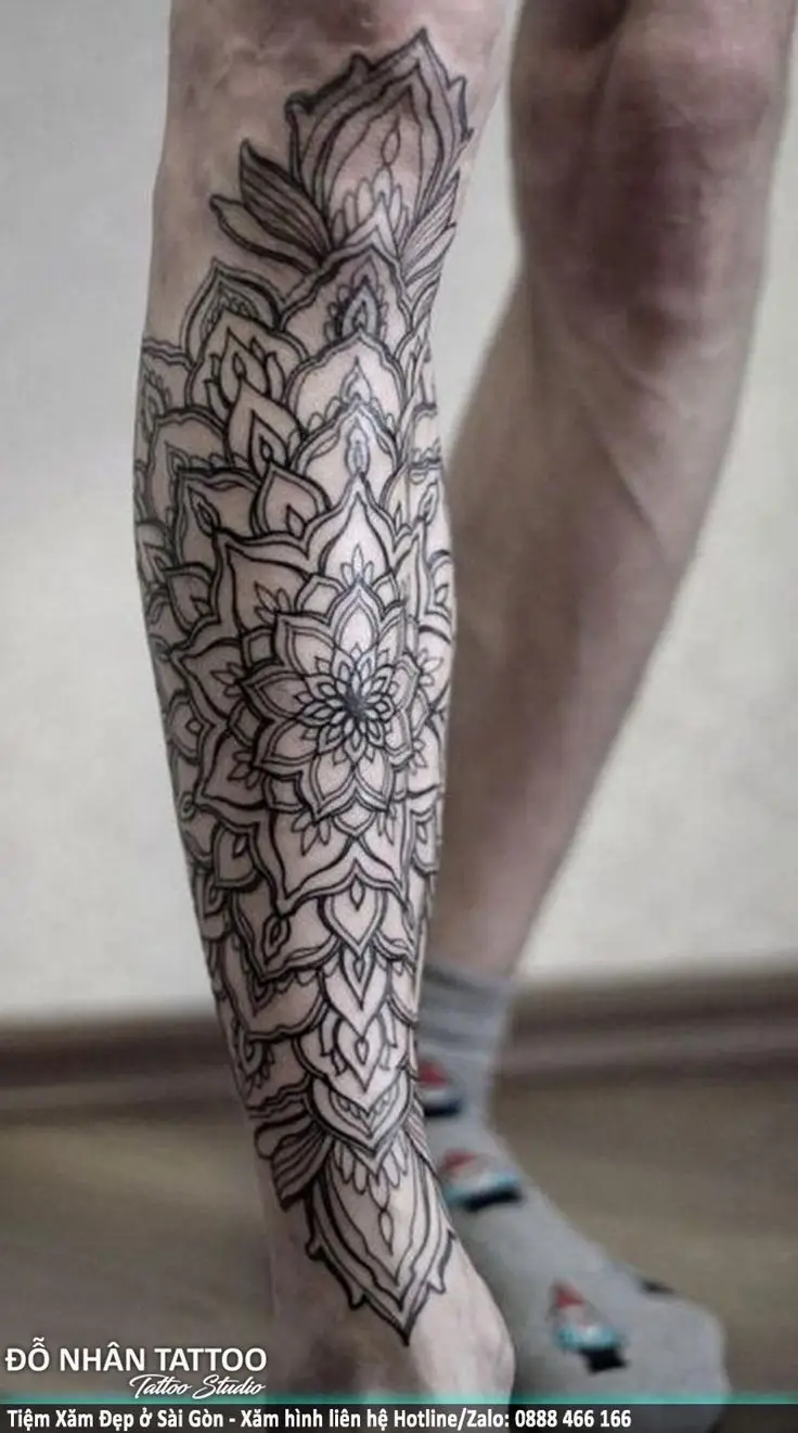 Hình Xăm Mandala Ở Chân - Nghệ Thuật Và Tâm Linh 17