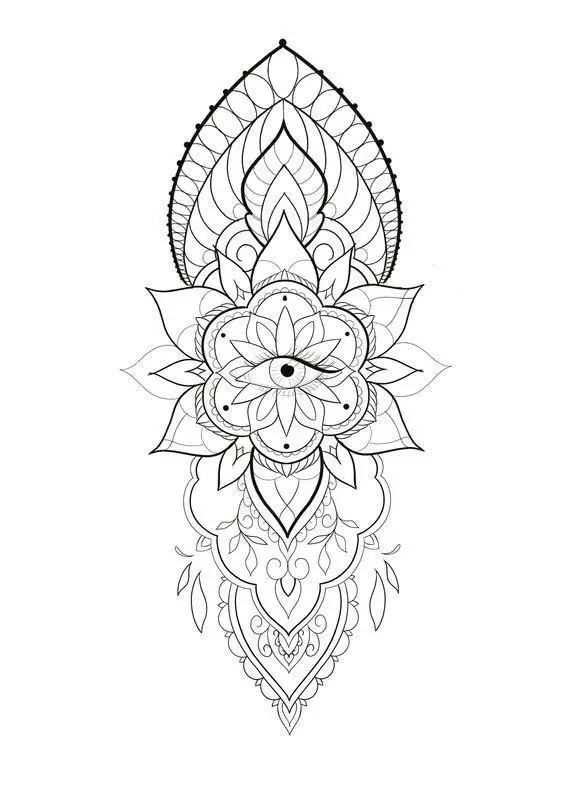 Hình Xăm Mandala Ở Chân - Nghệ Thuật Và Tâm Linh 24