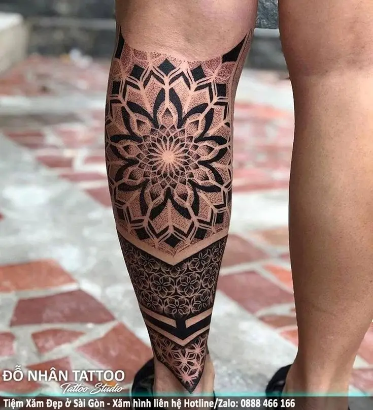 Hình Xăm Mandala Ở Chân - Nghệ Thuật Và Tâm Linh 27