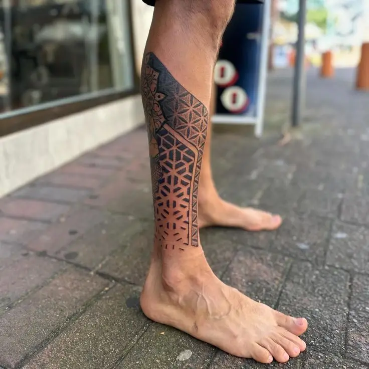 Hình Xăm Mandala Ở Chân - Nghệ Thuật Và Tâm Linh 39