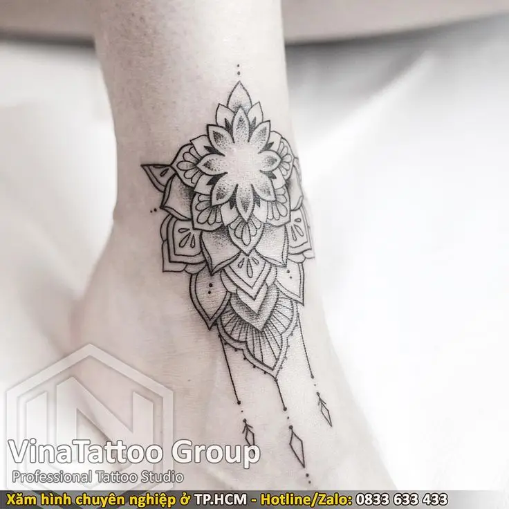 Hình Xăm Mandala Ở Chân - Nghệ Thuật Và Tâm Linh 40