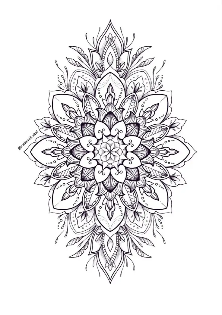 Hình Xăm Mandala Ở Chân - Nghệ Thuật Và Tâm Linh 52