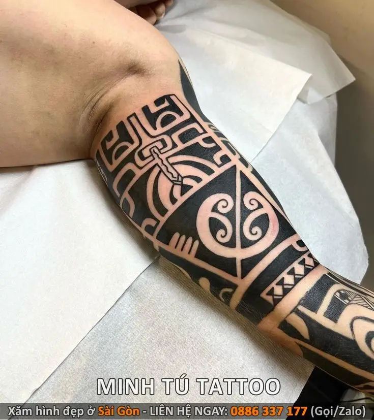 Sáng Tạo Hình Xăm Maori Bắp Chân - 50+ Thiết Kế Độc Đáo 21