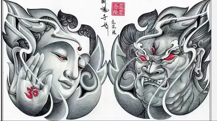 Tìm Hiểu Hình Xăm Mặt Quỷ Cá Chép - Các Thiết Kế Ấn Tượng 60