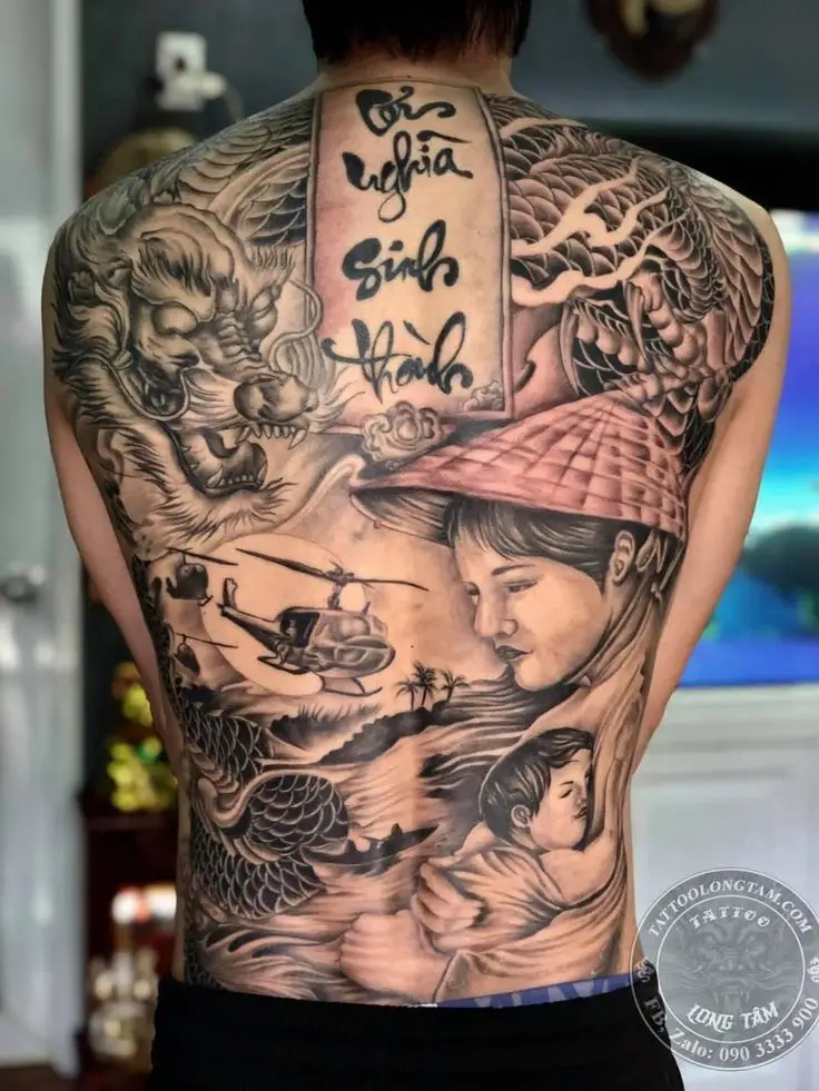 Khám Phá 50 Hình Xăm Mẹ Con Ở Lưng Đầy Nghĩa Tình 3