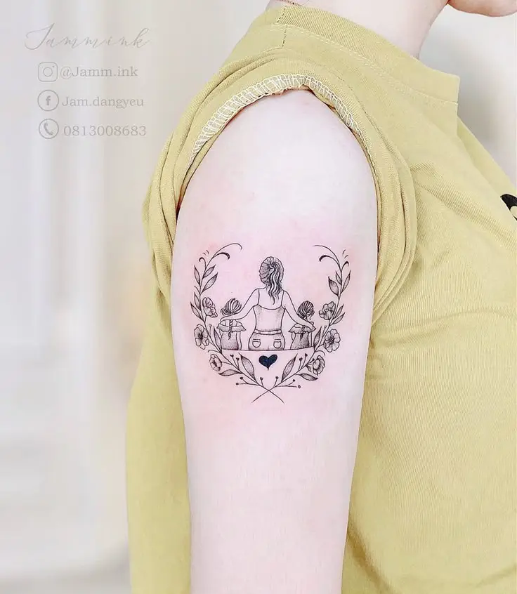 Khám Phá 50 Hình Xăm Mẹ Con Ở Lưng Đầy Nghĩa Tình 8