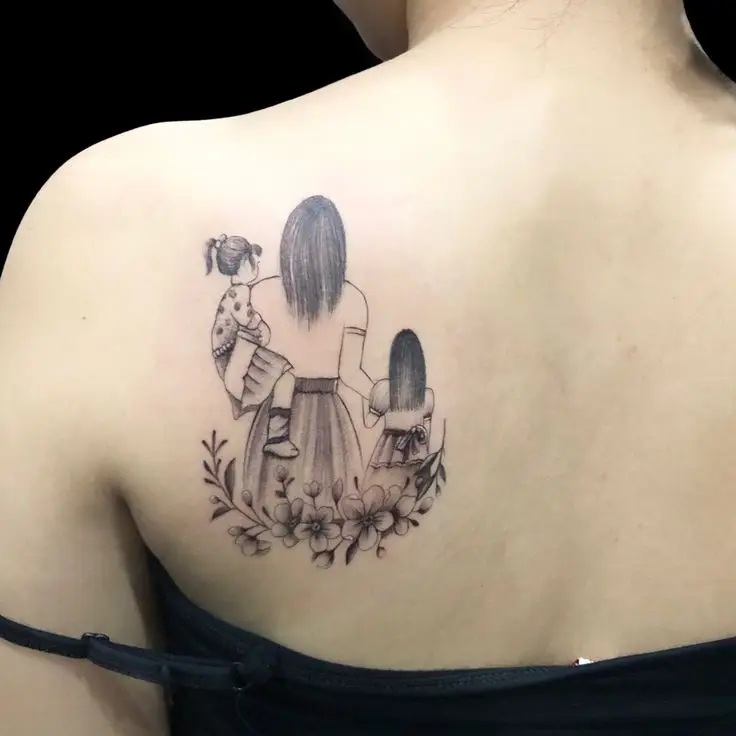 Khám Phá 50 Hình Xăm Mẹ Con Ở Lưng Đầy Nghĩa Tình 10