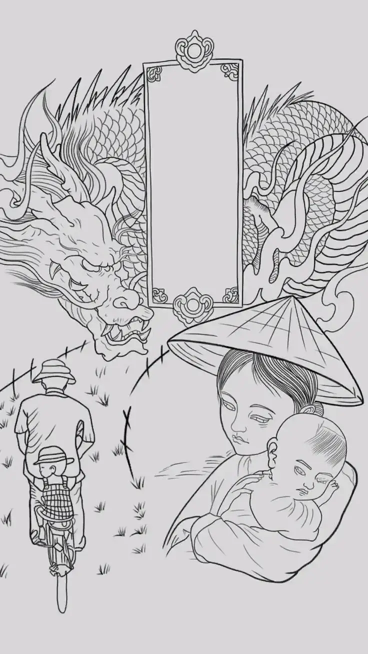 Khám Phá 50 Hình Xăm Mẹ Con Ở Lưng Đầy Nghĩa Tình 11