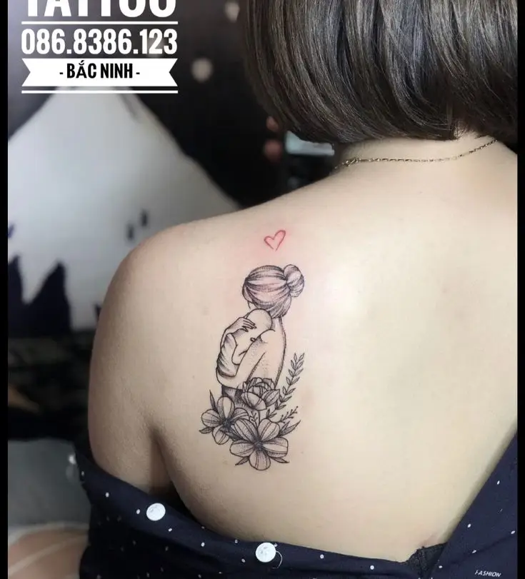 Khám Phá 50 Hình Xăm Mẹ Con Ở Lưng Đầy Nghĩa Tình 30