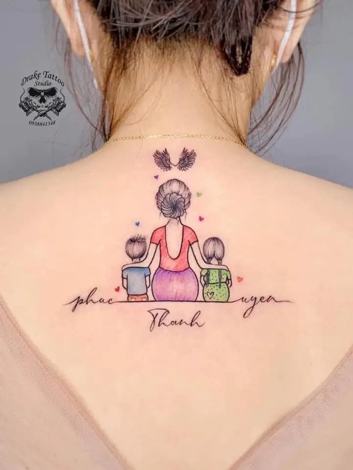 Hình Xăm Mẹ Và Bé – Biểu Tượng Tình Yêu Vĩnh Cửu 19