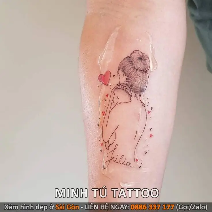 Hình Xăm Mẹ Và Bé – Biểu Tượng Tình Yêu Vĩnh Cửu 47