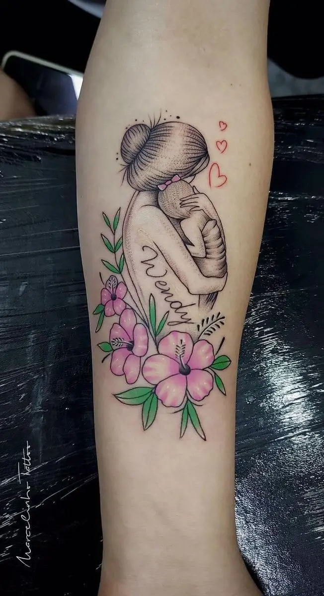 Hình Xăm Mẹ và Con Gái Mini: Kết Nối Tình Thân Thiêng Liêng 13