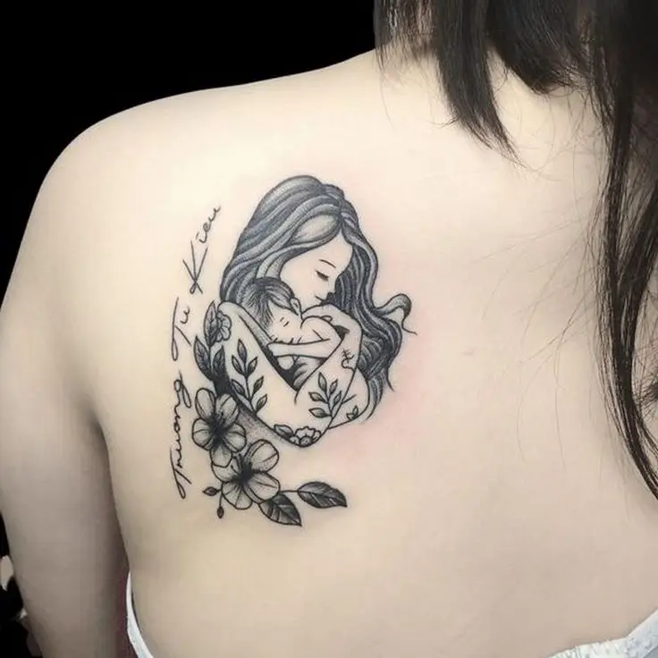 Hình Xăm Mẹ và Con Gái Mini: Kết Nối Tình Thân Thiêng Liêng 25