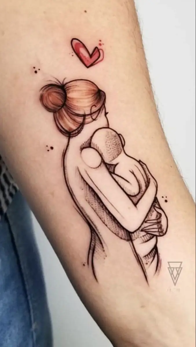 Hình Xăm Mẹ và Con Gái Mini: Kết Nối Tình Thân Thiêng Liêng 48