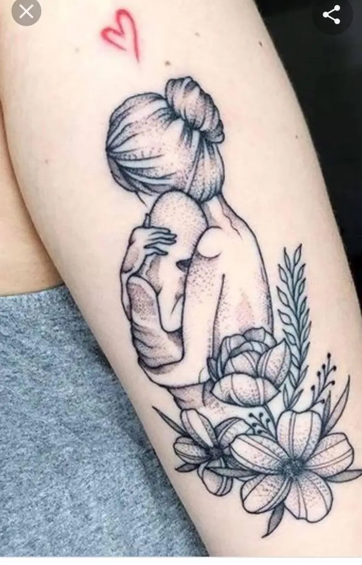 Hình Xăm Mẹ và Con Gái Mini: Kết Nối Tình Thân Thiêng Liêng 59