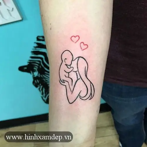 Hình Xăm Mẹ và Con Gái Mini: Kết Nối Tình Thân Thiêng Liêng 63