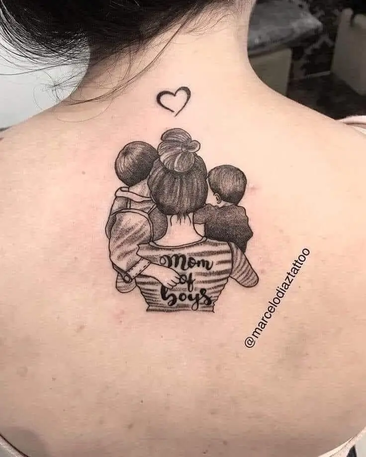 Hình Xăm Mẹ và Con Gái Mini: Kết Nối Tình Thân Thiêng Liêng 72