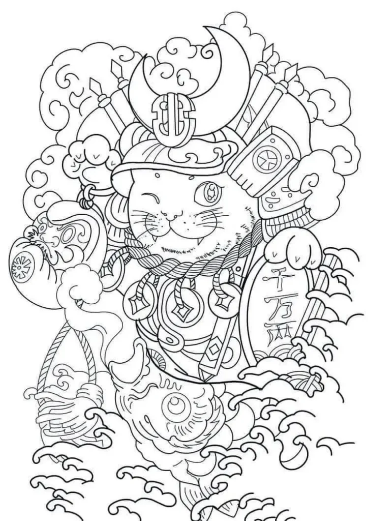 Hình Xăm Mèo Thần Tài Full Tay: Ý Nghĩa và Hình Ảnh Đẹp 19