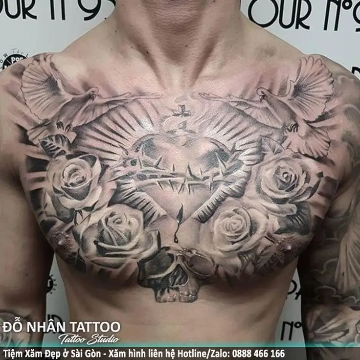 Hình Xăm Mini Ở Ngực Cho Nam: Bộ Ảnh Đẹp và Sang Trọng 33