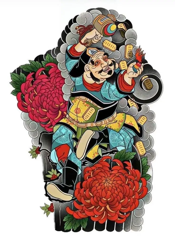 Hình xăm Nhật cổ full tay lửng – Nghệ thuật xăm độc đáo cho phái mạnh 30