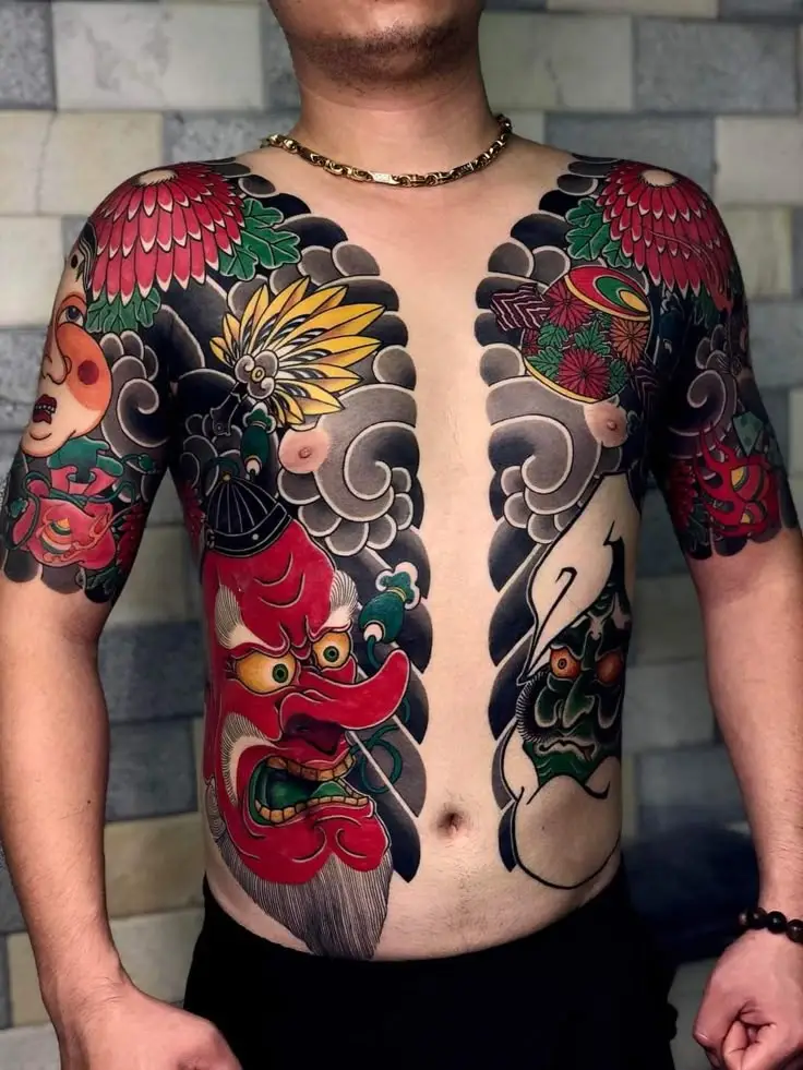 Hình Xăm Nhật Cổ Ngực Tay: Thể Hiện Phong Cách Riêng 14
