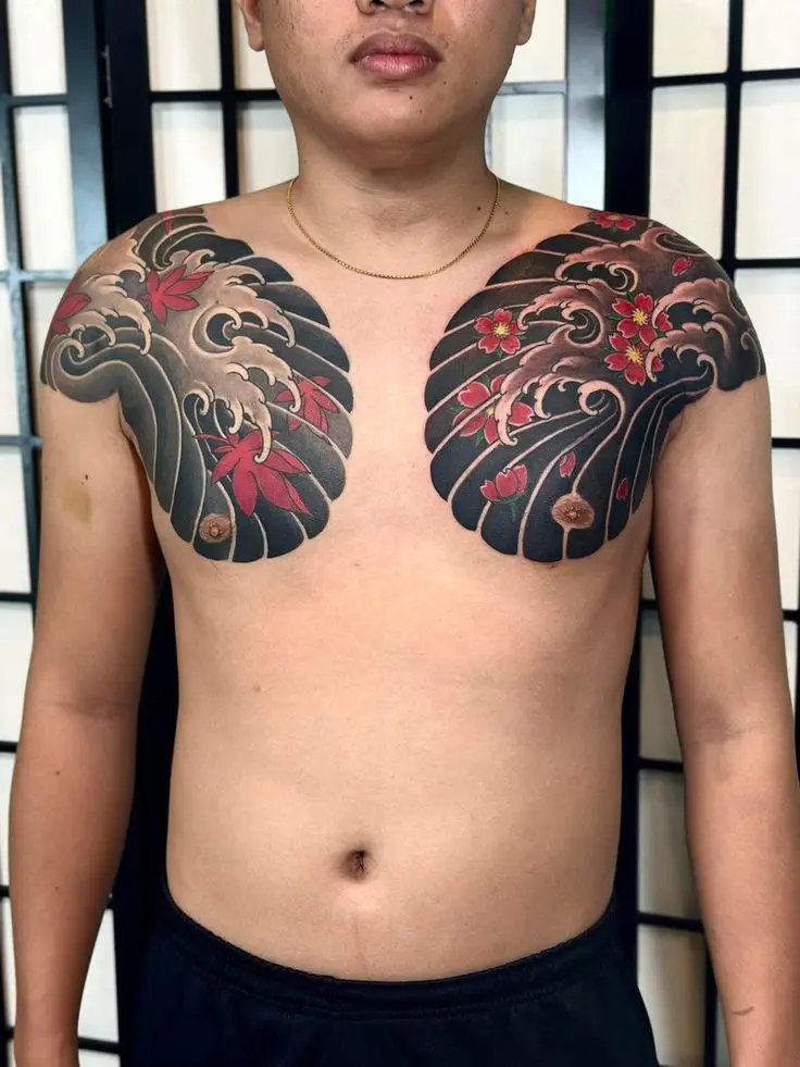 Hình Xăm Nhật Cổ Ngực Tay: Thể Hiện Phong Cách Riêng 47