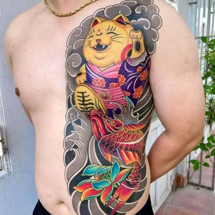 Top Hình Xăm Nửa Bụng Đẹp Cho Nam 1