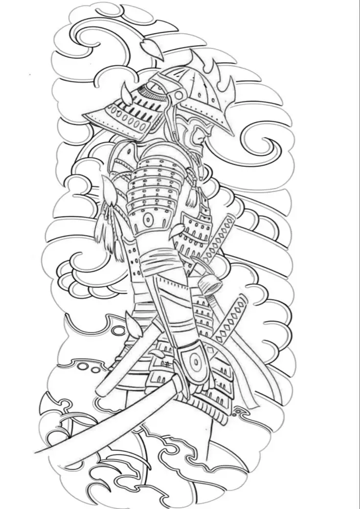 Khám phá hình xăm nửa lưng samurai ấn tượng 12