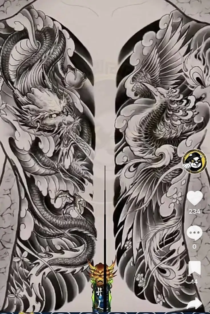Khám phá hình xăm nửa lưng samurai ấn tượng 14